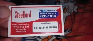 Redeem steelbird coupon